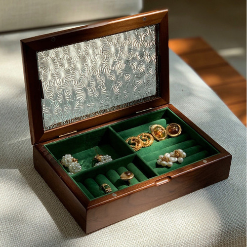 【新品】ビンテージ アクセサリーケース Amazon｜8MILELAKE ゴールデンヴィンテージ アクセサリー