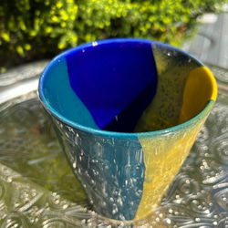 ミニスムージーカップ　容量500ml　 スムージーにジュースに　人気のブルー＆イエロー　SCMBJ] 2枚目の画像