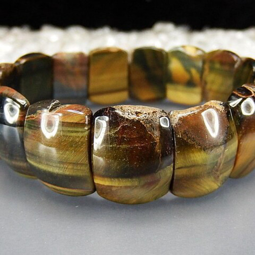 天然石 タイガーアイ バングル 極上品 ⑬ 訳有格安処分天然石タイガーアイ約18mmバングルブレスレット3点セット