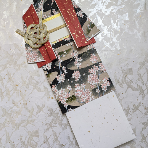 【専用】着物のお祝い◇祝儀袋◇友禅和紙 お祝儀袋 お祝い袋 還暦 還暦祝い 友禅和紙 着物 鶴 封筒 長寿の