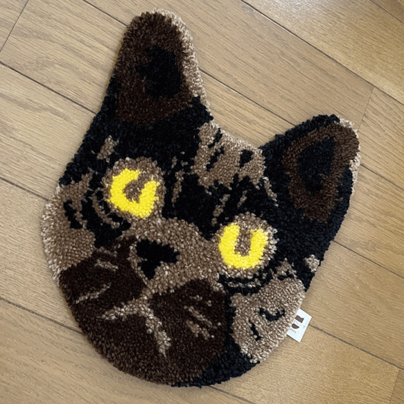 ★Nyan 地毯（迷你）★ 貓形毛絨地毯墊 可以騎在上面，也可以裝飾它♪♪ 第1張的照片
