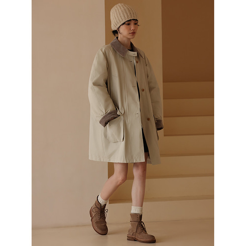 BEAUTY & YOUTH コーデュロイ バイルカラー コート kindal_8018001264484
