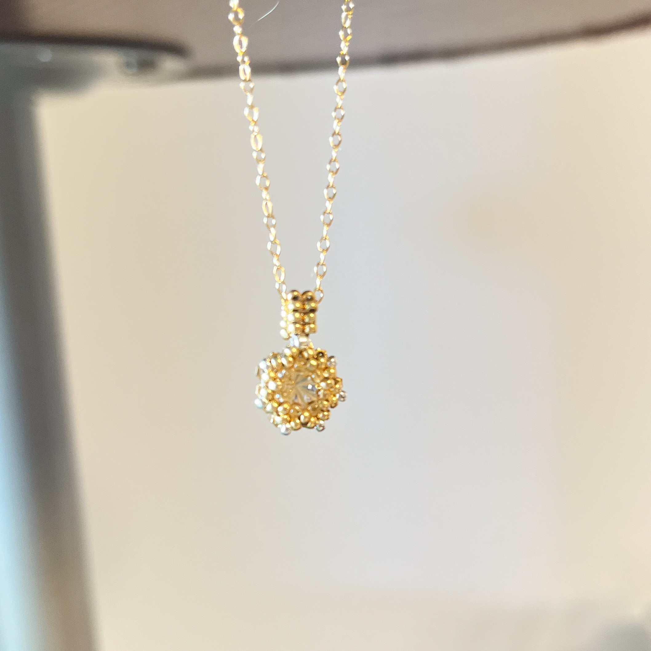 14kgfネックレス　シトリン