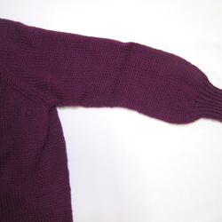 カーディガン　ウール100％手編みなのに安価 KS128 13枚目の画像