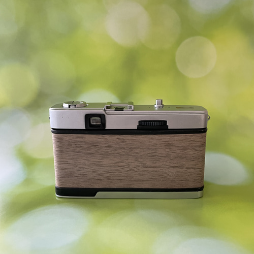 完動品】レトロなフィルムカメラ オリンパスTRIP35 天然木
