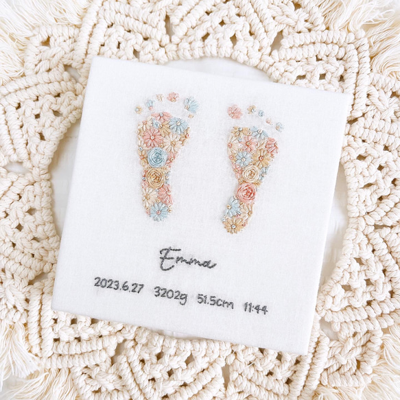 足形刺繍ボード 雑貨・その他 ivy knot 通販 16790563｜Creema