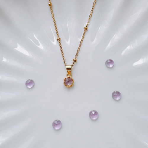 14Kゴールド アメジスト ペンダント型チャーム 【公式通販】