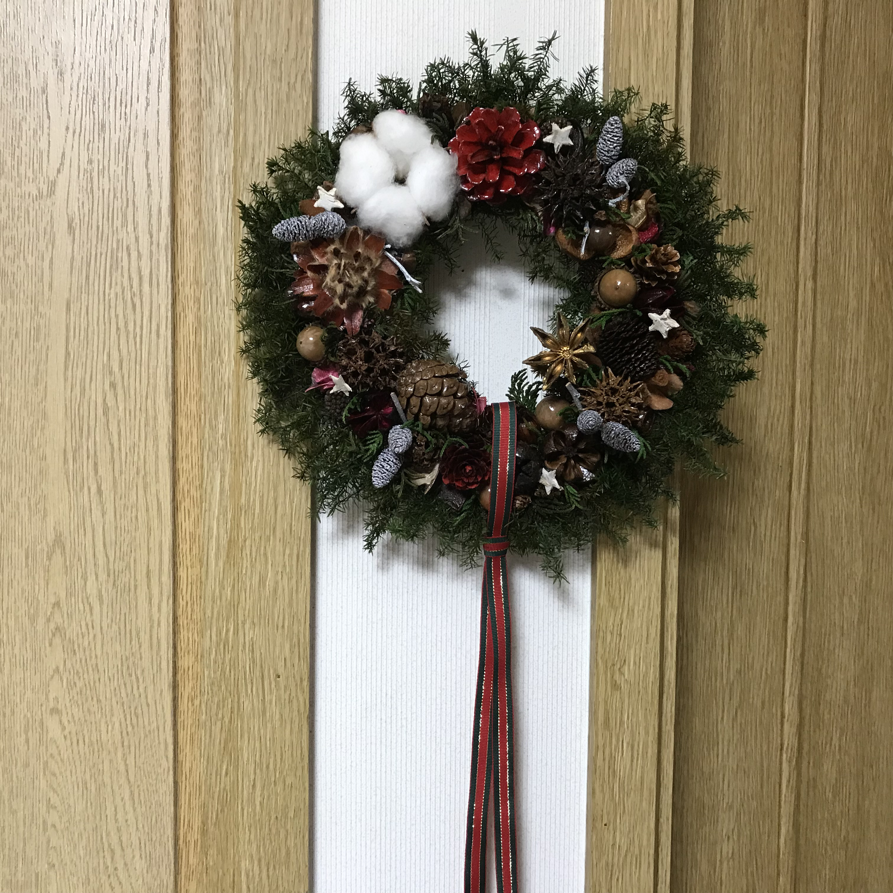 〜和室に針葉樹香るクリスマスリース〜 Xmas wreathe