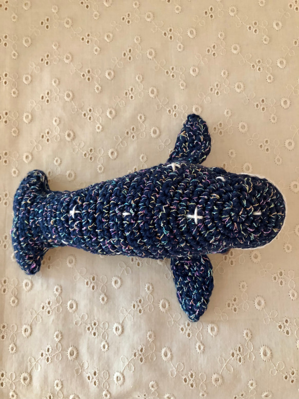 クジラさん 青色 あみぐるみ あみぐるみ koyagi 通販 16790810｜Creema