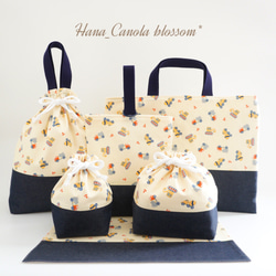 【★安心の定価販売★】 』＊ はたらくくるま ✧人気作品✧˖°】『 6点セット 入園 ＊ 手提げ・レッスンバッグ・入園グッズ