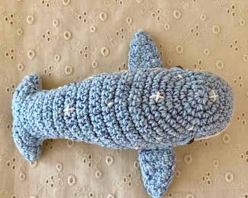 クジラさん 水色 あみぐるみ あみぐるみ koyagi 通販 16791017｜Creema