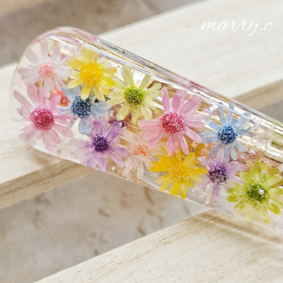 【選べる5デザイン♪︎】お花のヘアクリップmarry.c's handmadeaccessory 5枚目の画像