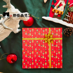 クリスマスプリントイラスト 『てっぺんに立つ傷弓の猫』シリーズ 5枚目の画像