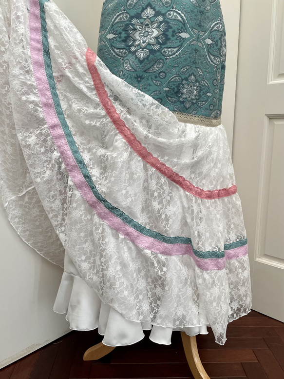 フラメンコ衣装　ティアードファルダ・ピキージョセット 6枚目の画像