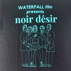 架空の フランス映画『Noir Desir ノワール・デジール』Tシャツ  ブラック　XLサイズ　WATERFALL 3枚目の画像