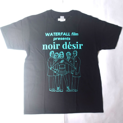 架空の フランス映画『Noir Desir ノワール・デジール』Tシャツ  ブラック　XLサイズ　WATERFALL 7枚目の画像