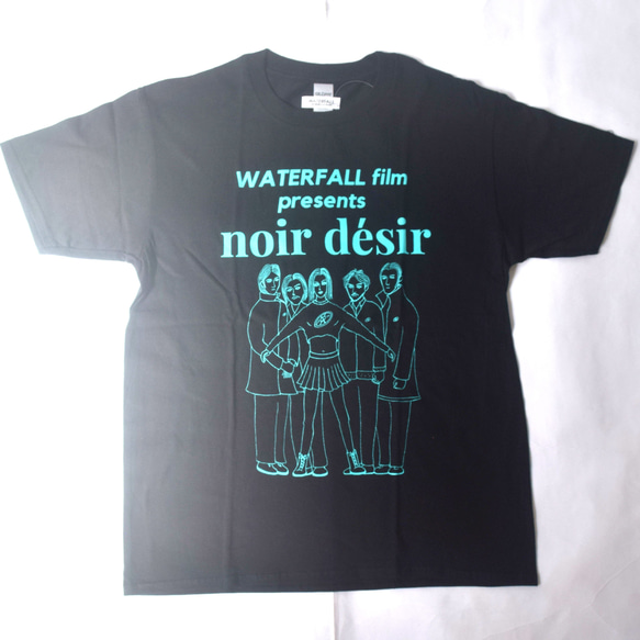 架空の フランス映画『Noir Desir ノワール・デジール』Tシャツ  ブラック　XLサイズ　WATERFALL 7枚目の画像