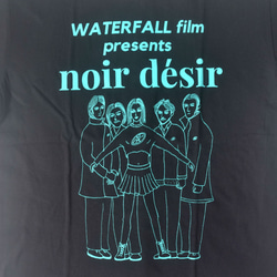架空の フランス映画『Noir Desir ノワール・デジール』Tシャツ  ブラック　Mサイズ　WATERFALL 3枚目の画像