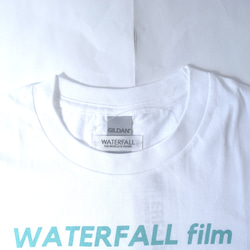 架空の フランス映画『Noir Desir ノワール・デジール』Tシャツ  ホワイト　Sサイズ　WATERFALL 3枚目の画像