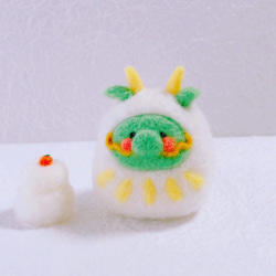 節分小さな鬼くまちゃん 羊毛フェルト 羊毛フェルト koyorino