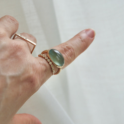 K10[人魚のmoss aquamarine]ring モスアクアマリン 10枚目の画像