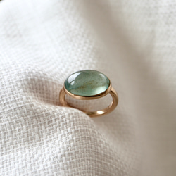 K10[人魚のmoss aquamarine]ring モスアクアマリン 4枚目の画像