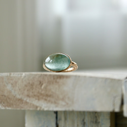 K10[人魚のmoss aquamarine]ring モスアクアマリン 8枚目の画像