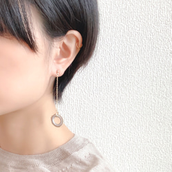 LONG EARRING:「Snow」fog 6枚目の画像