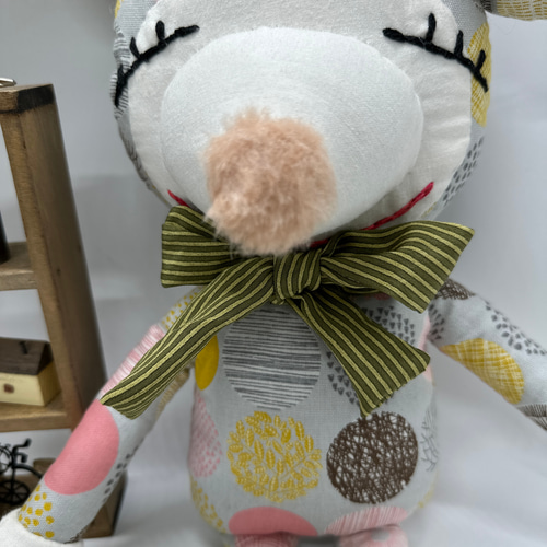 雪の豪奢 ねずみのぬいぐるみ ぬいぐるみ 〜北欧ドットのねずみさん〜 その他