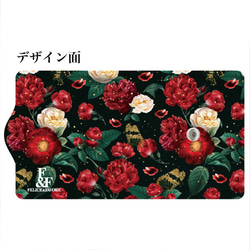 キーケース ケース フラワー 花柄 花 オシャレ かわいい 可愛い カード入れ スエード プレゼント ギフト レディース 2枚目の画像