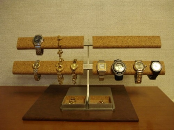 クリスマス　腕時計スタンド　だ円パイプロング16本掛け 2枚目の画像