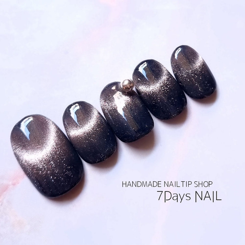 ネイルチップ オーダー マリーンセル マグネット 埋めつくし 大人 ブラック 大人気デザイン 量産型 ブラックネイル マグネットネイル パーツ