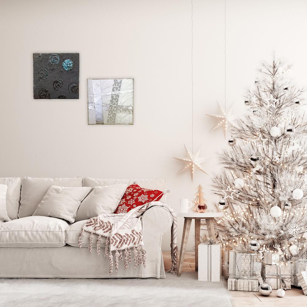 シルバーV モダンアート 18×18cm 原画 絵画 3×3 通販 16792202｜Creema