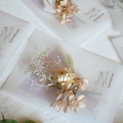 クリスマスブーケカード6個セット〇送料込〇花束〇ドライフラワー