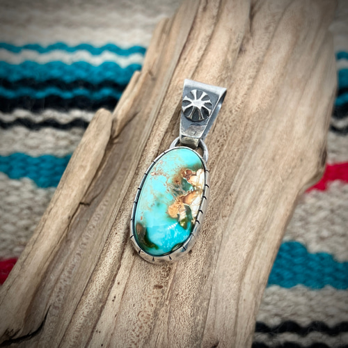 LFC ロイストン ターコイズ ペンダント ナバホ インディアンジュエリー