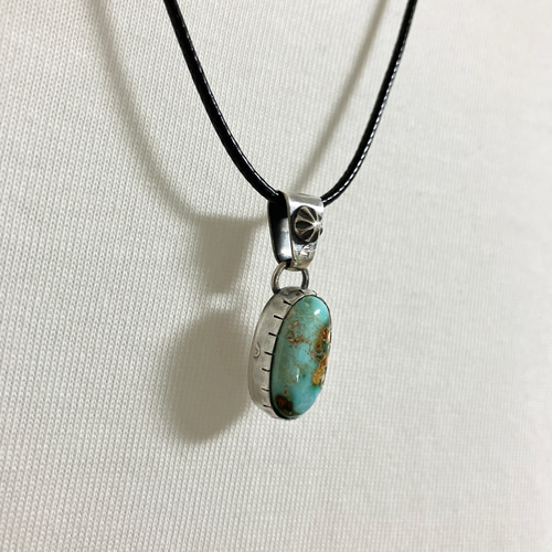 ロイストン　ターコイズ　シルバー　ネックレス　ペンダント#インディアンジュエリー Indian Jewelry 》ロイストン ターコイズ 一点物 ペンダント