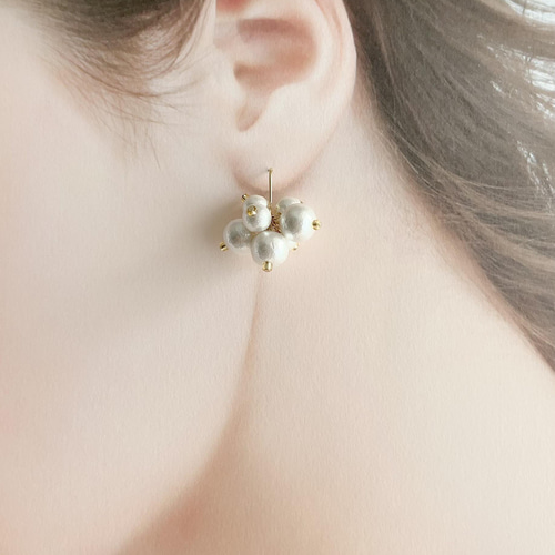 2種類から選べる Corocoro volume Pierce, Earrings (Short) ピアス  