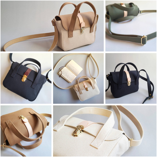 倉敷帆布のショルダーハンドバッグ〈chic〉 ショルダーバッグ