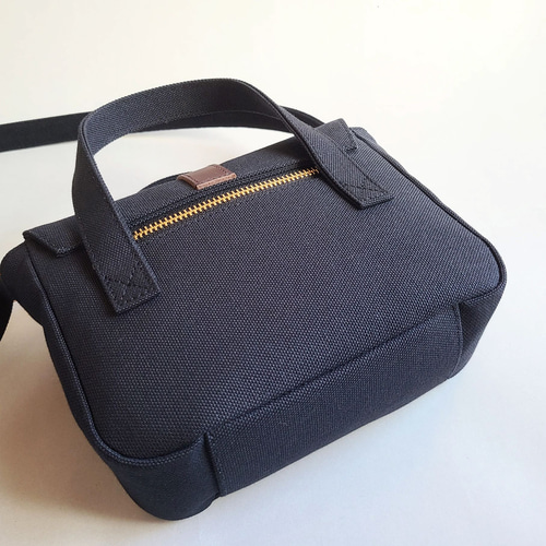 ふんわりショルダー【倉敷帆布】 倉敷帆布 切り替えショルダー ツートンカラー グリーン ビビット