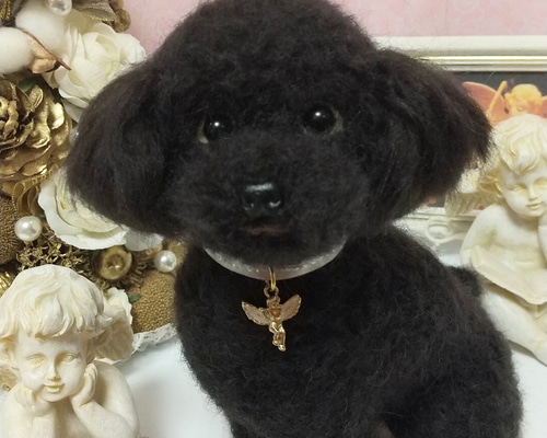 羊毛フェルト 毛糸 トイプードル（ブラック）大きめ❣️専用❣️ 羊毛フェルト 毛糸 トイプードル（ブラック）大きめ❣️専用❣️ 毛糸+
