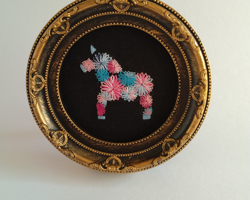 北欧の馬の刺繍フレーム その他インテリア雑貨 log 通販