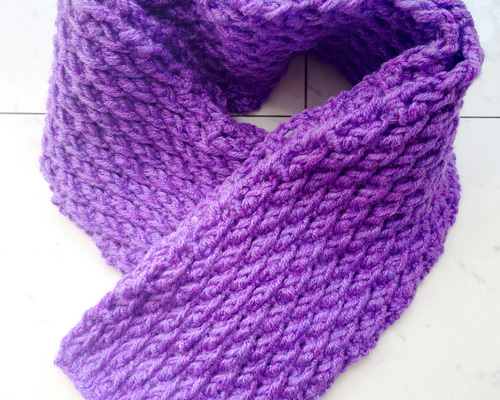 GUCCI パープルマフラー 編み込みデザイン 中古・古着通販】GUCCI (グッチ) ストール パープル サイズ:不明