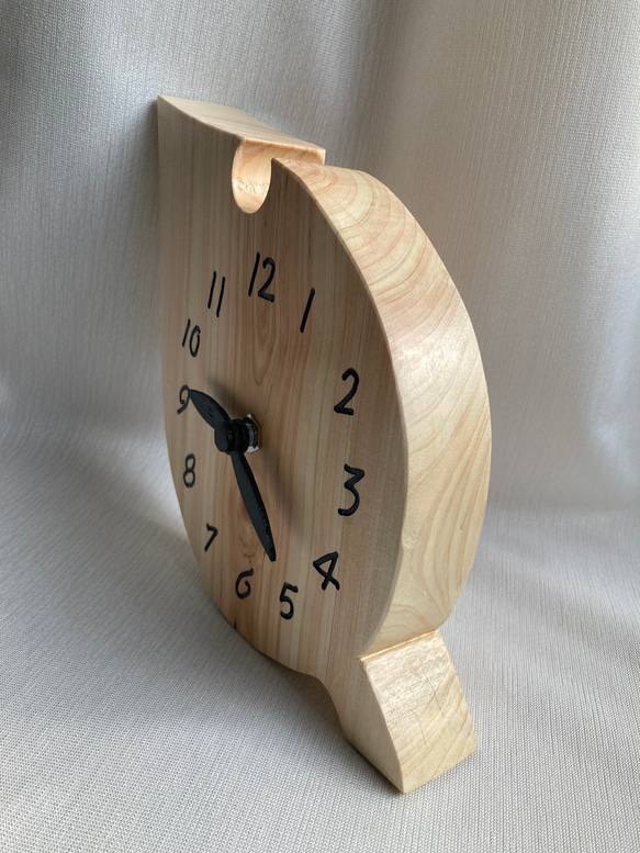 木製(ヒノキ)　置き時計　掛け時計 8枚目の画像
