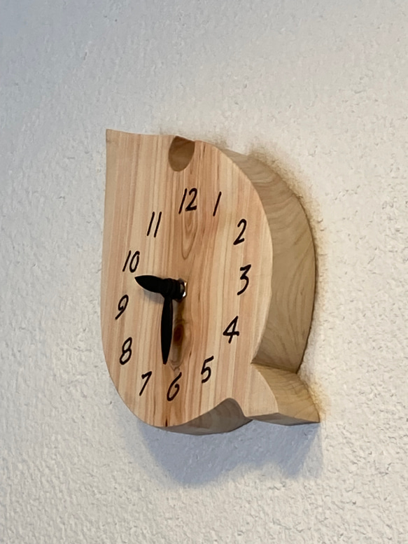 木製(ヒノキ)　置き時計　掛け時計 6枚目の画像