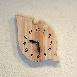木製(ヒノキ)　置き時計　掛け時計 5枚目の画像