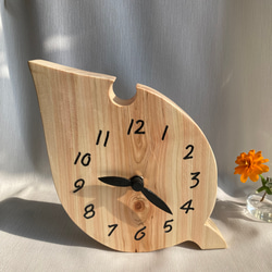 木製(ヒノキ)　置き時計　掛け時計 1枚目の画像