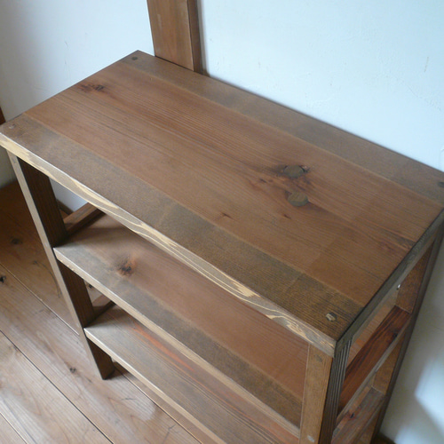 こうてぃー様オーダー製作品 コンパクト木製ラック 棚・シェルフ