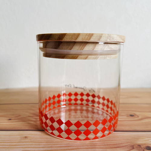 ガラスキャニスター 保存容器 ポーセラーツ 保存容器・キャニスター