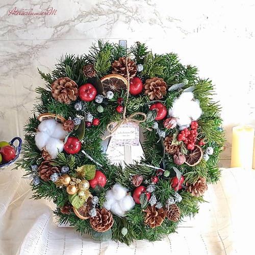早割】喜び溢れるクリスマスリース♡ フレッシュクリスマス2024