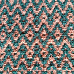 値下げ　手織りウールのローゼンゴン織のマット➁　ウールマット　北欧柄　椅子マット　椅子敷き　小マット　柄織り 5枚目の画像